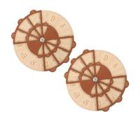 AKOOSY Círculo de Quintas de Madera 2piezas para Guitarra y Piano Diseño Fácil de Usar para Dominar Progresiones de Acordes en Educación Musical