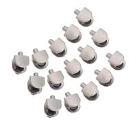 AKOOSY Clip para Estante de Vidrio Negro de Aleación de Zinc para Paneles de 4-8mm, Soporte Estable y Elegante para Clips de Ducha y Baño, Paquete de 20 Piezas