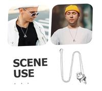 AKOOSY Collar de Hockey para Mujer con Colgante de Patín de Joyería Deportiva Resistente de Aleación Accesorio Versátil para Eventos Deportivos y Diario