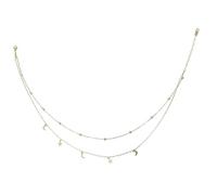 AKOOSY Collar Gargantilla Mujer con Diseño Luna y Cadena Inoxidable Ajustable Ligera y para Diario