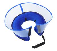 AKOOSY Collar Isabelino Inflable Azul para Perros y Gatos Diseño Cómodo y Material PVC Resistente, Protección Postoperatoria para Recuperación Segura