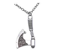 AKOOSY Collar Vikingo de para Hombres y Mujeres Joyería Retro y Chic Colgante de Poder y para y Ocasiones Especiales