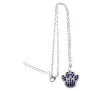 AKOOSY Collar Vintage con Colgante de Pata de Perro y Gato Ajustable Gargantilla con de Circonita para Mascotas Joyería Minimalista para de Cumpleaños y San Valentín