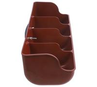 AKOOSY Comedero de Plástico para Cerdos 4 Compartimentos 1 Unidad Ranura de Alimentación Multifuncional Resistente al Desgaste Adecuado para Granjas y Suministros Agrícolas