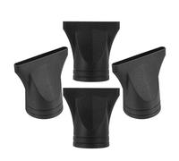AKOOSY Concentrador Boquilla para Secador de Pelo 4 Piezas Plástico Negro Compatible con GHD con Flujo de Aire Enfocado para Peinados Preciso en Casa y Salón