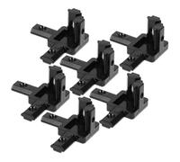 AKOOSY Conector de Esquina de 3 Vías para Perfil de Aluminio 2020 Serie, Soporte Estable de Aluminio Negro para Impresoras 3d y Proyectos Robóticos, Paquete de 6 Piezas