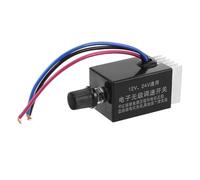 AKOOSY Controlador de Velocidad Variable para Ventilador de Radiador de Coche y Camión 12v/24v Disipador de Calor Interruptor Regulador Electrónico para Motor de Cc Compatible Aire
