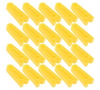 AKOOSY Cubierta Protectora Autoadhesiva para Pestillo de Puerta de Coche, Almohadilla Amortiguadora de Silicona Amarilla, 40 Unidades (10 Juegos), Absorción de Impactos y