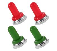 AKOOSY Cubiertas de Goma Impermeables 4 Piezas, Resistentes al Polvo Actuaciones en Escenario Color Aleatorio para Perillas de Interruptor de Palanca de Guitarra Eléctrica