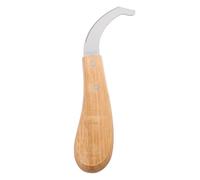 AKOOSY Cuchillo para Eliminar Huevos de Equinos con Hoja de Acero al Carbono y Mango de Madera Resistente al Óxido, Adecuado para Uso en Establos Aire Libre