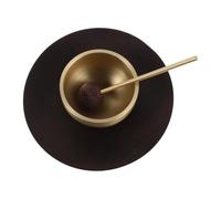 AKOOSY Cuenco de Meditación de Metal Único para Equilibrio Emocional y Relajación Profunda con Mazo y Cojín, Adecuado para Viajes y Prácticas de Mindfulness