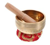 AKOOSY Cuenco Tibetano Hecho Mano de Metal Cuenco Tibetano para Meditación de Yoga Decorativo Sonido Incluye para Budismo