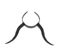 AKOOSY Diadema de Cuerno Infernal para Halloween Diadema de Bruja de Plástico Aro Pelo Demoníaco Accesorio de Cosplay para Mujeres y Niñas Tocado Gótico para Disfraz Festivo