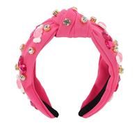 AKOOSY Diadema para Mujer Día de San Valentín Alas de Pedrería y Letras Corazón Diadema Rosa Cristales Accesorio Ligero y Cómodo para Fiestas y Regalos Románticos