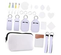 AKOOSY DIY para Manualidades con Llavero Base de Tablero de Alta Densidad para Decoración Personalizada Accesorios para Transferencia Térmica Pendientes Posavasos y Bolsos de Maquillaje