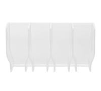 AKOOSY Estante de Almacenamiento para Baño de Plástico Soporte de Pared, Diseño Ahorrador de Espacio y Buena Capacidad para Pasta de Dientes y Accesorios