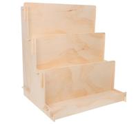AKOOSY Estantería Infantil de Madera Maciza con Diseño Escalonado y Estructura Modular para Guardería, Organizador de Libros y Juguetes con Alta Capacidad de Carga