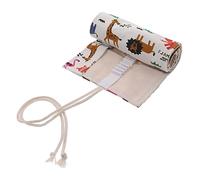 AKOOSY Estuche Enrollable para Bolígrafos De Colores, Organizador De Lona Duradero para Estudiantes, 48 Ranuras, Resistente Al Desgaste, Portátil para Escuela y Arte, Uso Diario