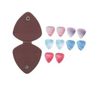 AKOOSY Estuche Portátil para Púas de Guitarra con Texturizadas Funda Resistente para Almacenamiento y Protección de Plectros Acústicos y Eléctricos