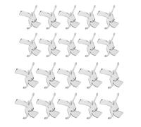 AKOOSY Expositor Acrílico Transparente para Joyas 20 Piezas (10 Pequeños 10 Medianos) Soporte para Ágata, Coral y Minerales, Adecuado para Tienda, Oficina y Hogar