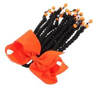 AKOOSY Extensión de Cabello Cuentas de Colores para Niñas, Coleta Trenzada Sintética de Fibra, Cómoda y Versátil para Peinados Diarios y Eventos Obsequios