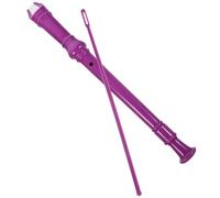 AKOOSY Flauta Dulce Soprano de 8 Agujeros Color Rosa con Varilla de Limpieza, Instrumento Musical para Principiantes y Adolescentes, Hecha de Abs con Bolsa Negra para Almacenamiento