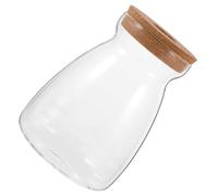 AKOOSY Frasco de Microterrario Hidropónico para Plantas con Tapa de Corcho - Recipiente de Vidrio Sellado Redondo 3 Cm para Decoración Interior y Cultivo de Suculentas