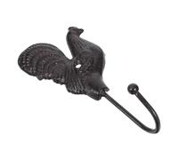 AKOOSY Ganchos Decorativos de Hierro para Pared Forma de Gallina, Perchero Metálico Rústico para Casa de Campo, Gancho Resistente para Abrigos y Toallas, Diseño Sencillo y Funcional