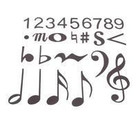 AKOOSY Imanes Magnéticos para Notas Musicales Grandes Reutilizables de Polvo Magnético y Goma Sintética para Educación Musical en Clases Grupales y Pizarras