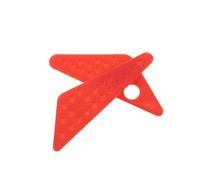 AKOOSY Inserto para Reposapiés Delantero de Motocicleta Compatible, Almohadilla Antideslizante Roja, Par de Accesorios para Pie del Jinete, Amortiguación para Viajes Largos, Fácil