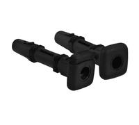 AKOOSY Insertos Guía Para Reposacabezas De Asientos De Coche, 2 Piezas Plásticas Ajustables Para Vehículos Modificados, Compatibles Diámetro Estándar 12,7 Mm