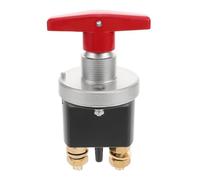 AKOOSY Interruptor de Desconexión de Batería para Coche y Barco con Placa y Mango Rojo Aislamiento Avanzado Corte Rápido y Bloqueo para Seguridad Emergencias