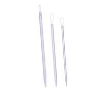 AKOOSY Juego de 3 Agujas de Lana Enhebrador para Hilo de Tejer Herramienta Manual para Costura y Bordado Tamaño Pequeño Accesorio Práctico para Labores de Crochet y Tejido en Casa