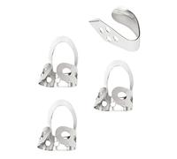 AKOOSY Juego de 3 Púas Metálicas Ajustables para Dedos (3 para Índice 1 para Pulgar) para Banjo y Guitarra, Accesorio Musical Práctico Diseño Abierto y Bordes Redondeados para Protección y Comodidad