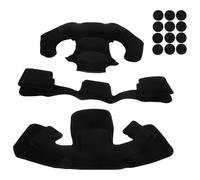 AKOOSY Juego de Almohadillas de Esponja para Casco de Motocicleta Acolchado Interior Transpirable y Fácil Limpieza para Protección y Reducción de Lesiones en Casco Negro