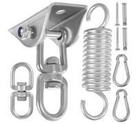 AKOOSY Kit de Suspensión de Columpio de Acero Inoxidable 304 con Ganchos Seguros y Alta Capacidad de Carga para Vigas de Madera en Patios y Áreas de Juego