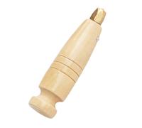 AKOOSY Mango de Madera para Sacabocados de Costura Cuero Accesorio Reemplazable para Herramientas de Cuero Mango Duradero para Proyectos DIY