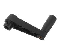 AKOOSY Manivela de rotación con mango ergonómico de plástico negro y orificio redondo de 10 mm para fresadoras y máquinas de molienda en emergencias