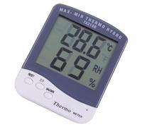 AKOOSY Medidor Digital de Humedad y Temperatura Interior Higrómetro Electrónico con Pantalla LCD Grande sin Batería Fácil Uso y Memoria Max para Casa y Oficina