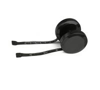 AKOOSY Mini Cinta Métrica Redonda Retráctil de Pvc Negro, Doble Cara y Diseño Ergonómico, para Medir Cintura y Cuerpo en Costura y Sastrería