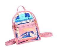 AKOOSY Mochila Iridiscente Metálica para Mujer Pequeña y Ligera con Múltiples Compartimentos Estilo Coreano para Chicas Juveniles Versátil y Compacta