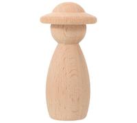 AKOOSY Muñecos de Madera sin Pintar para Manualidades Muñecas de Madera en Blanco Decoración de Escritorio Jardín de Infancia