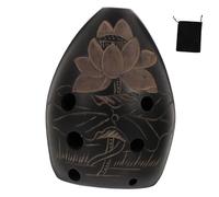 AKOOSY Ocarina de Cerámica de 8 Agujeros Sonido Suave y Diseño Portátil para Principiantes y Niños, Fácil de Llevar en Bolsa Color Aleatorio