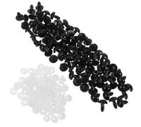 AKOOSY Ojos de Seguridad para Muñecas y Juguetes de Crochet Plástico 12 MM con Arandelas 100 Juegos para Manualidades Accesorios para Amigurumi y Animales de Peluche