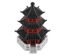AKOOSY Pabellón Decorativo Zen de Estilo Japonés y Arquitectura Tradicional China para Bonsái y Acuario, Estatua de Plástico para Decoración Artística y Ambiente Cultural