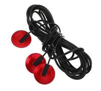 AKOOSY Pastilla Piezoeléctrica Adhesiva para Guitarra Acústica, Conector 6,35 Mm, Color Rojo, sin Perforación, Mini Pastilla de Repuesto para Ukelele, Banjo y Kalimba, Captación de