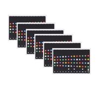 AKOOSY Pegatinas De Escala Para Ukelele 6 Hojas Adhesivas Para Diapasón De 23-26 Pulgadas, Herramienta Práctica Para Principiantes, Identificación Rápida De Notas y Entrenamiento Eficaz