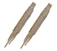 AKOOSY Pendientes Colgantes con Borla Larga y Brillantes para Mujer Ligeros y Elegantes Joyas de Moda para Fiesta Cumpleaños y Uso Diario