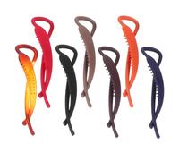 AKOOSY Pinzas para de caballo prácticas en resina, paquete de 7, estilo mate, sujetadores fuertes para cabello rizado, uso diario y viajes para mujeres