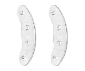 AKOOSY Placas de Talón de Acero Inoxidable Autoadhesivas, Punteras para Botas y Zapatos, Protectores Antidesgaste para Calzado, 2 Piezas para Exterior y Oficina
